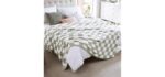 WRENSONGE Soft King Size Checkered Blanket for Bed-Cozy Knitted Blankets