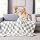 WRENSONGE Soft King Size Checkered Blanket for Bed-Cozy Knitted Blankets