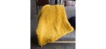 Yiyida Chunky Knitted Blanket Merino Wool Blend Arm Knit Throw Large Hand Knitting Yarn Pet Bed Chair Sofa Yoga Mat Rug 100x150cm