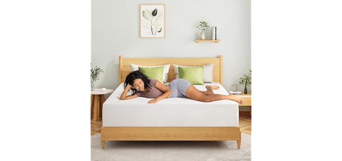 EGOHOME 12-Inch Green Tea Memory Foam Mattress