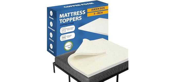 Greaton Copper Memory Foam Topper