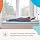 Linenspa 3 Inch Gel Memory Foam Mattress Topper, Plush, Cooling, Queen Size | CertiPUR-US certified, Gel-infused, Plusher feel, 3 in profile, Softens firm beds, Expands in 24-48 hrs, 3 yr warranty
