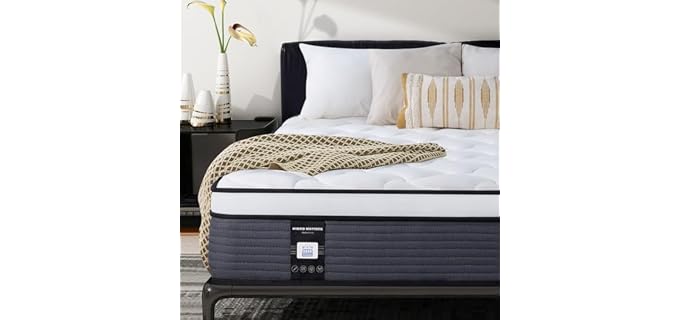 NiSleep Plush Pillow Top Hybrid Mattress