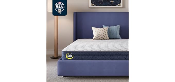 Serta Tranquility 10-Inch Plush Pillow Top Foam Mattress