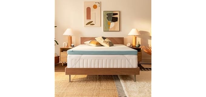 Tempur-Pedic TEMPUR-Adapt + Cooling 3-Inch Queen Mattress Topper Medium Luxury Premium Foam, Washable Cover, Medium Cooling Topper,White