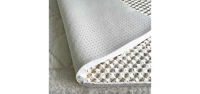 Turmerry Egg Crate Latex Topper
