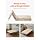 VEVOR Foldable Board Foldable Wooden Bunkie Board Twin