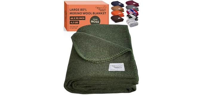 Woolly Mammoth Merino Wool Blanket