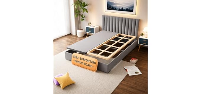 Zayton Split 1.5-Inch Fully Assembled Split Wood Bunkie Board